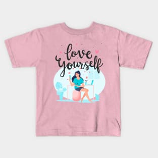Love Yourself, Women's empowerment Kids T-Shirt